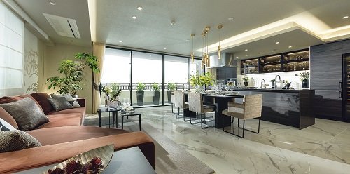 LIVING DINING KITCHEN
