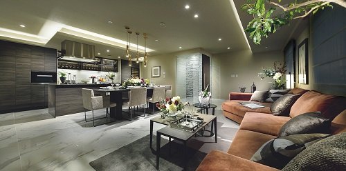 LIVING DINING KITCHEN