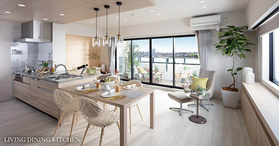 LIVING DINING KITCHEN