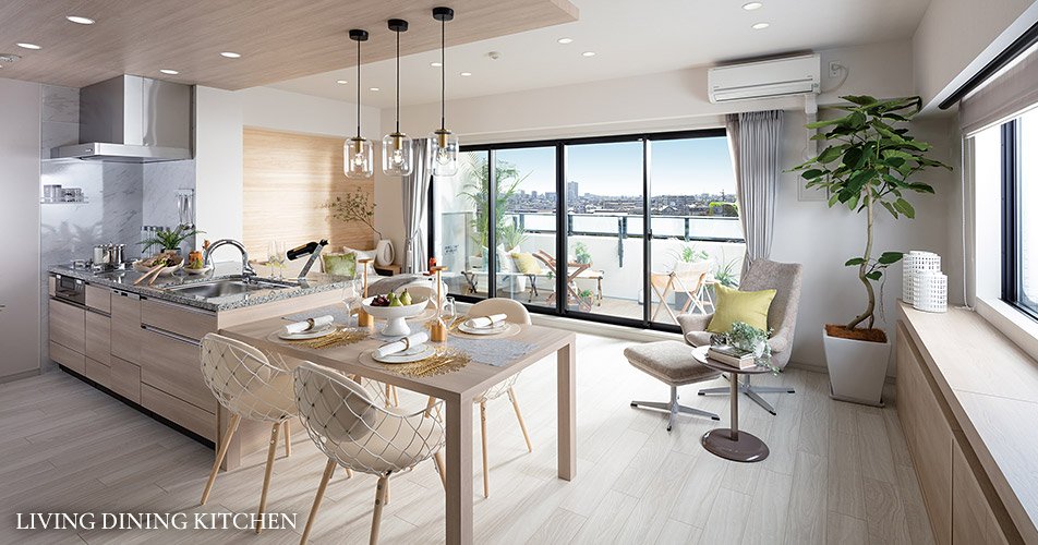 LIVING DINING KITCHEN