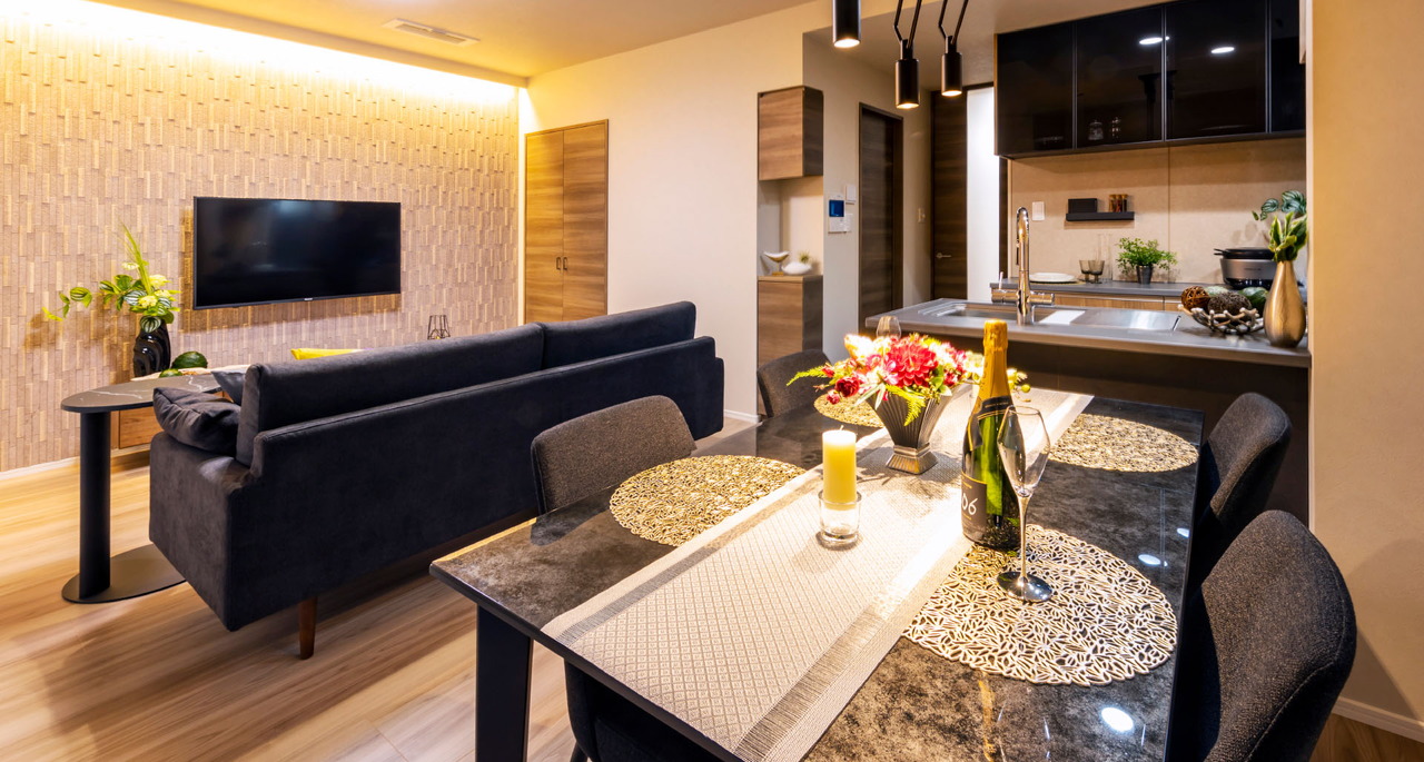 LIVING DINING KITCHEN