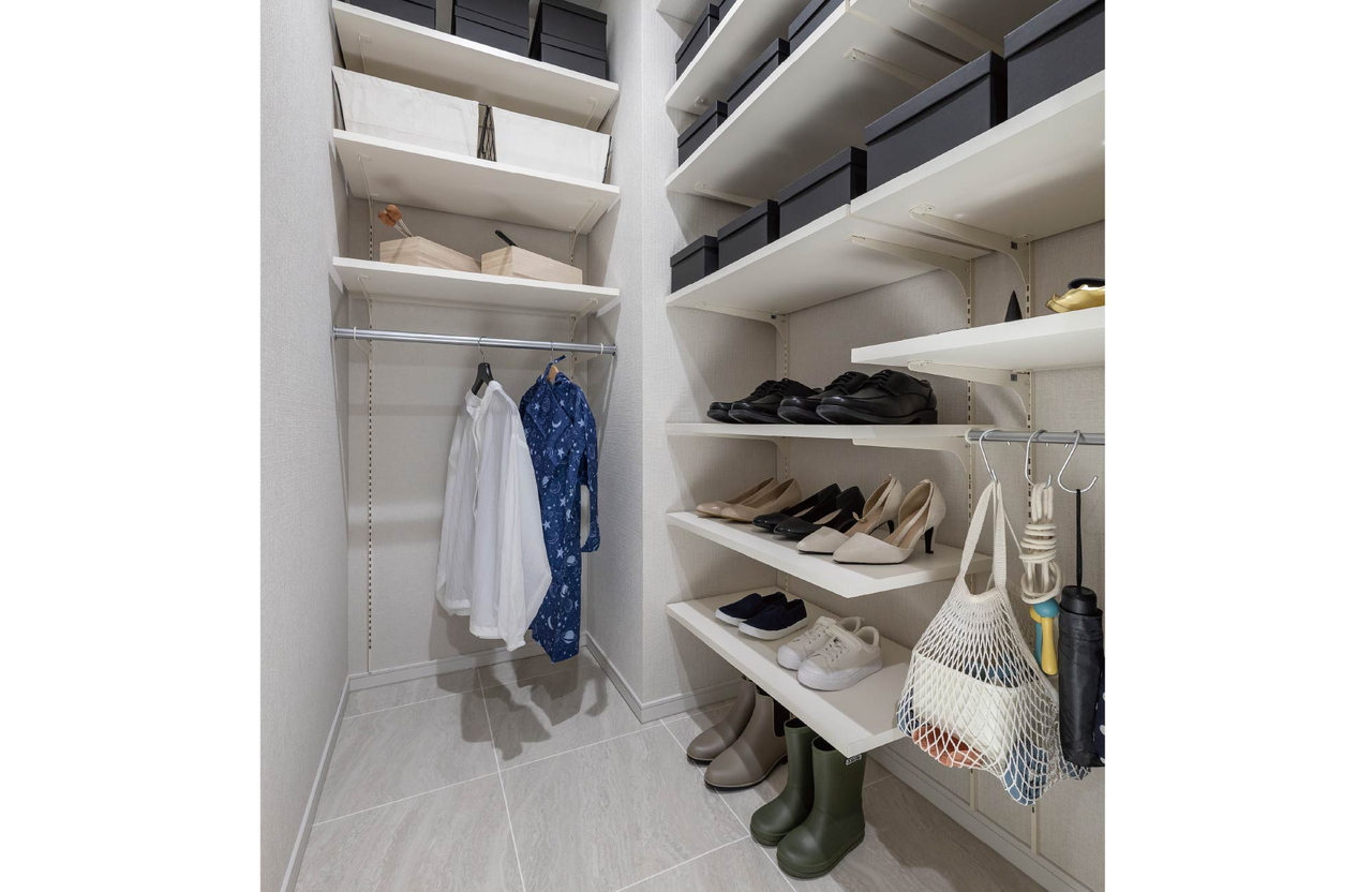 SHOES IN CLOSET