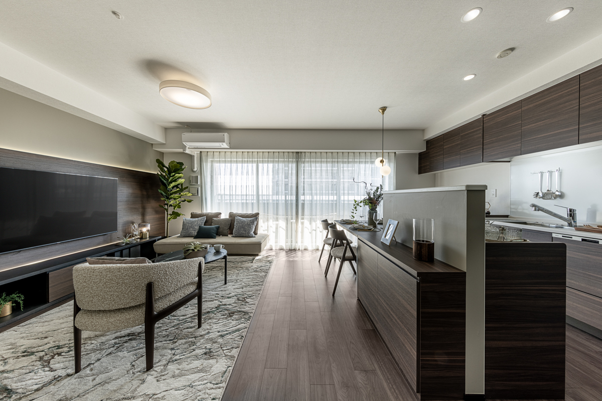 LIVING DINING KITCHEN