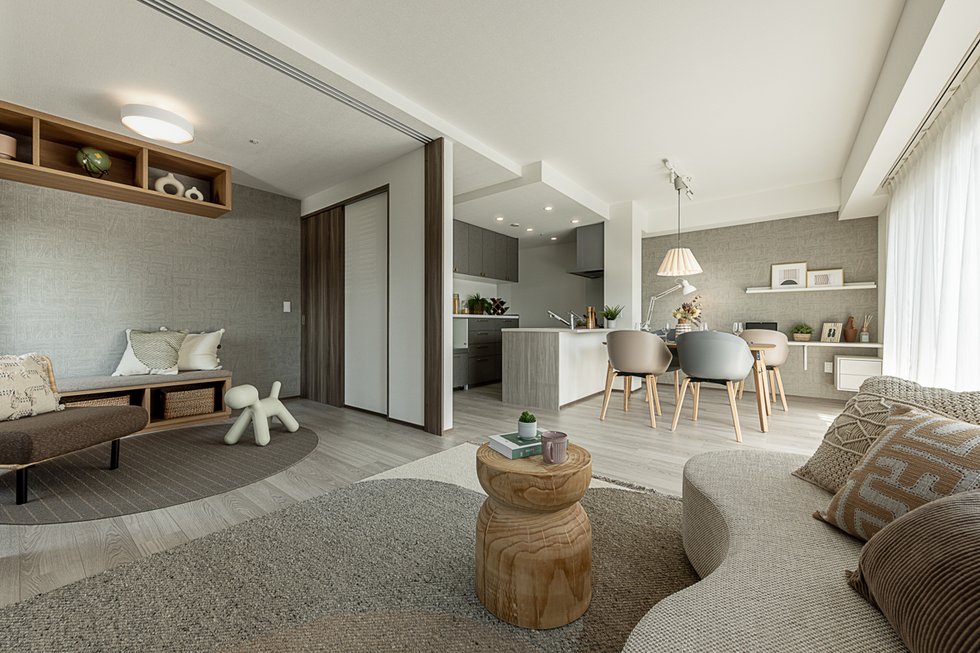 LIVING DINING KITCHEN