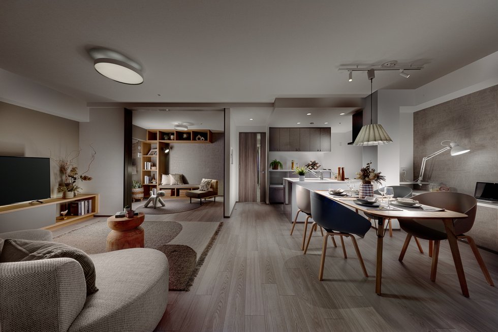 LIVING DINING KITCHEN