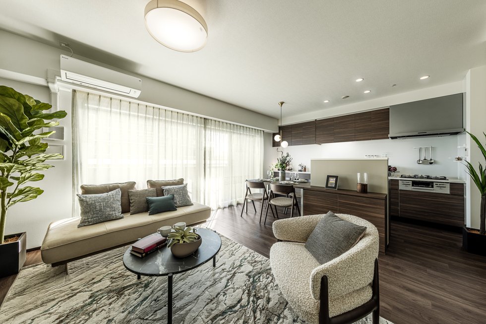LIVING DINING KITCHEN