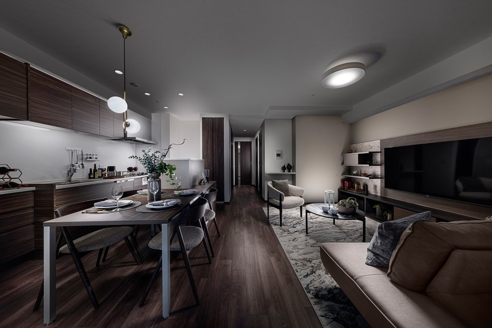 LIVING DINING KITCHEN