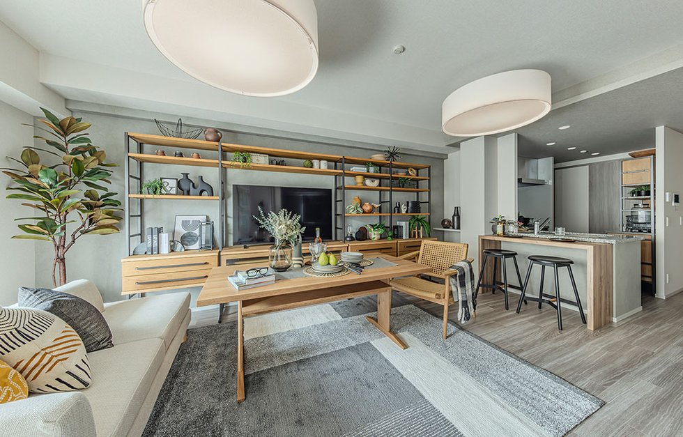 LIVING DINING KITCHEN