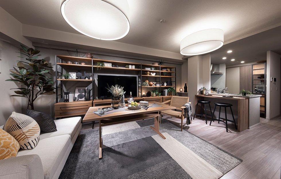 LIVING DINING KITCHEN