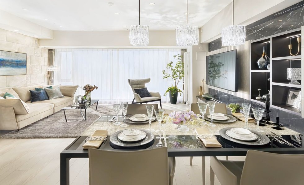 Living Dining Kitchen