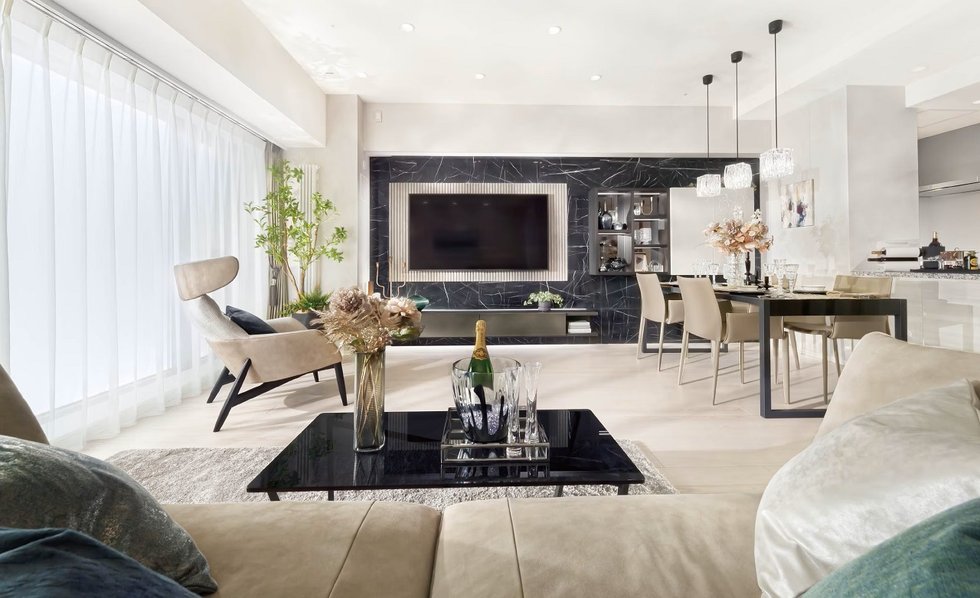Living Dining Kitchen