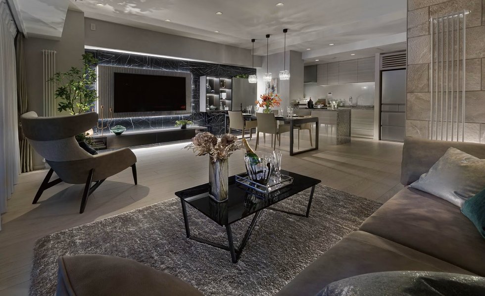 Living Dining Kitchen