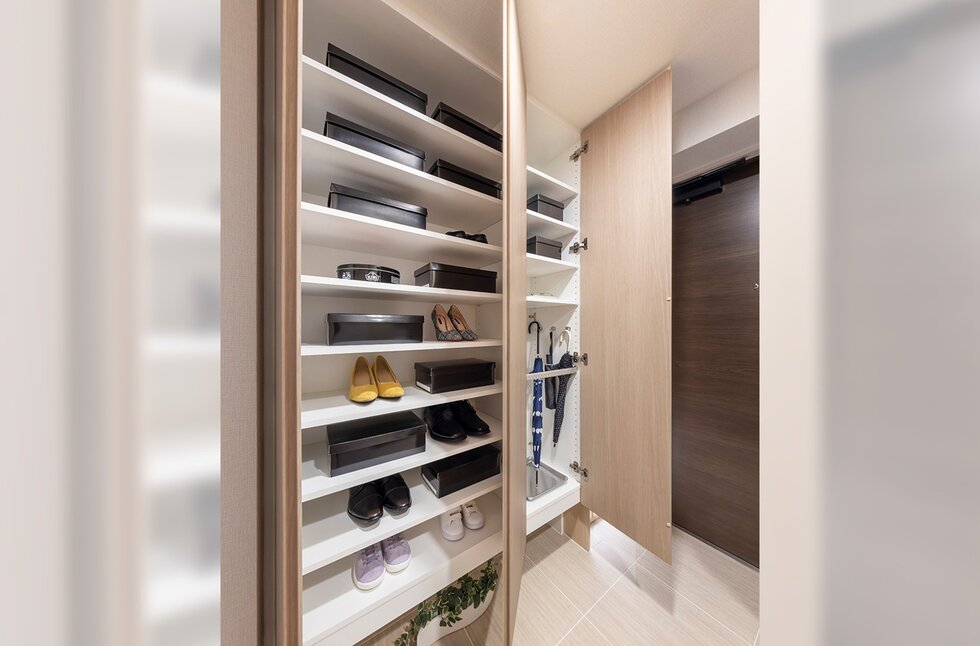 靴箱（2025年12月撮影）