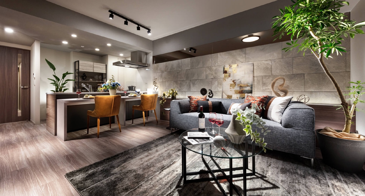 Living Dining Kitchen