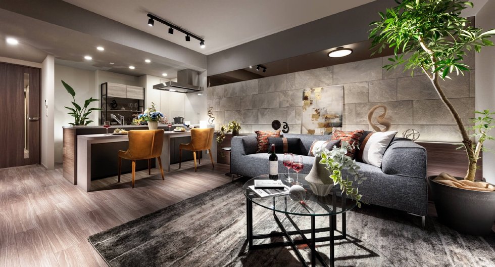 Living Dining Kitchen