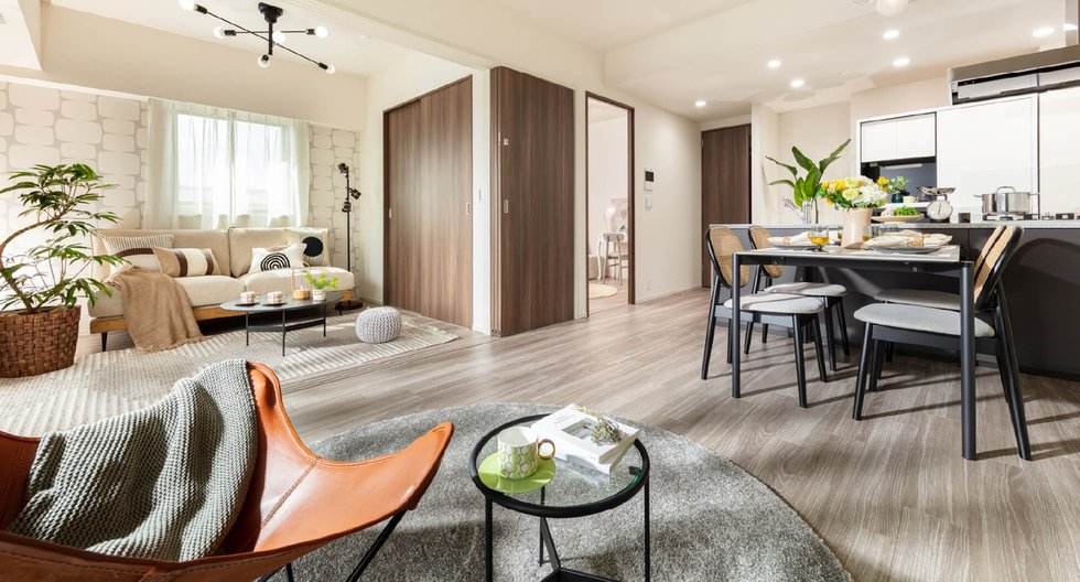 Living Dining Kitchen
