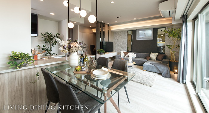 LIVING DINING KITCHEN