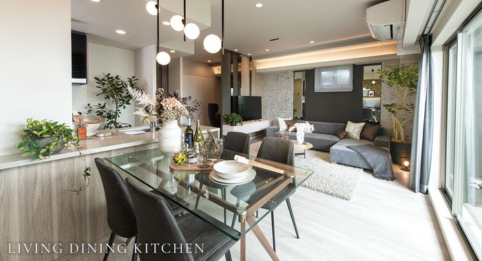 LIVING DINING KITCHEN