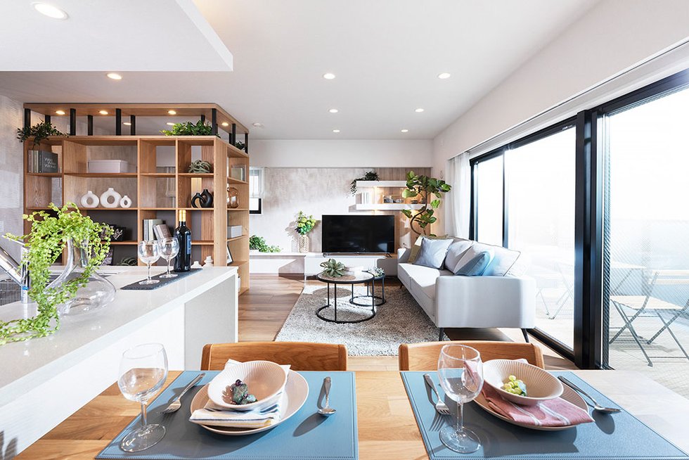 Living Dining Kitchen