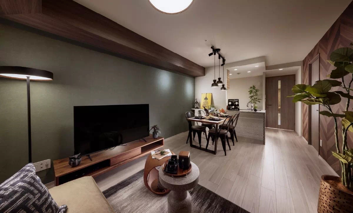 リビング・ダイニング・キッチン Kタイプ 408号室（2025年1月撮影）