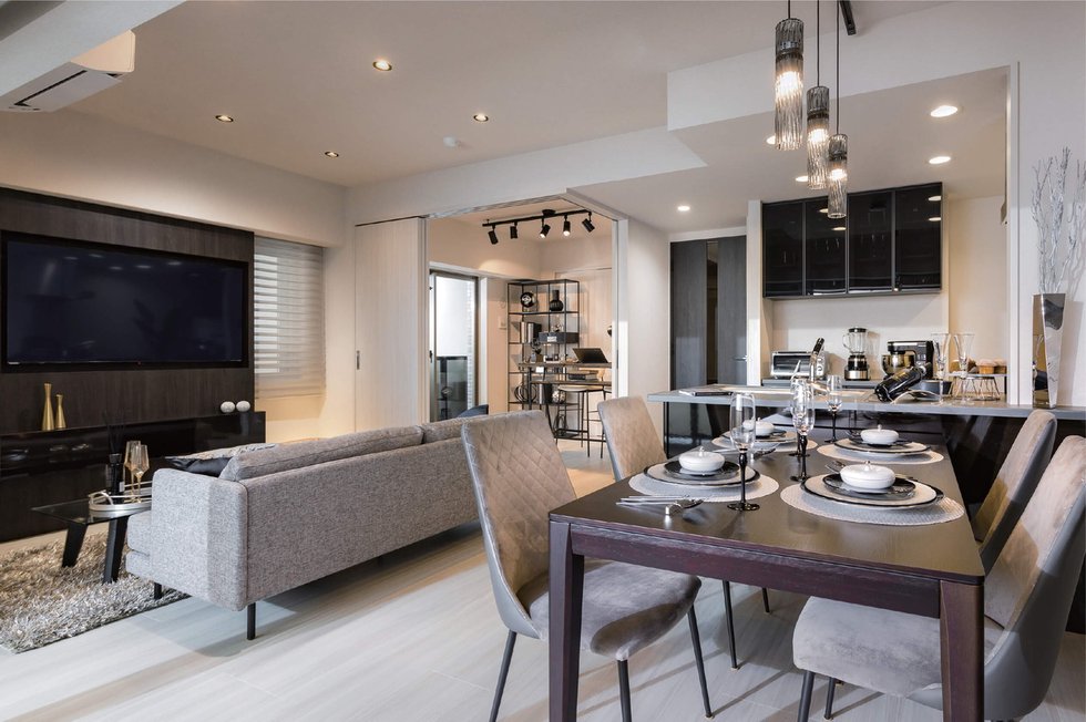 LIVING DINING KITCHEN