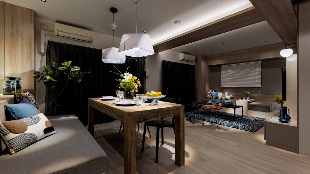 living & dining.