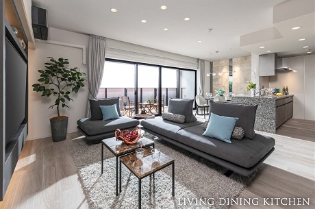 LIVING DINING KITCHEN