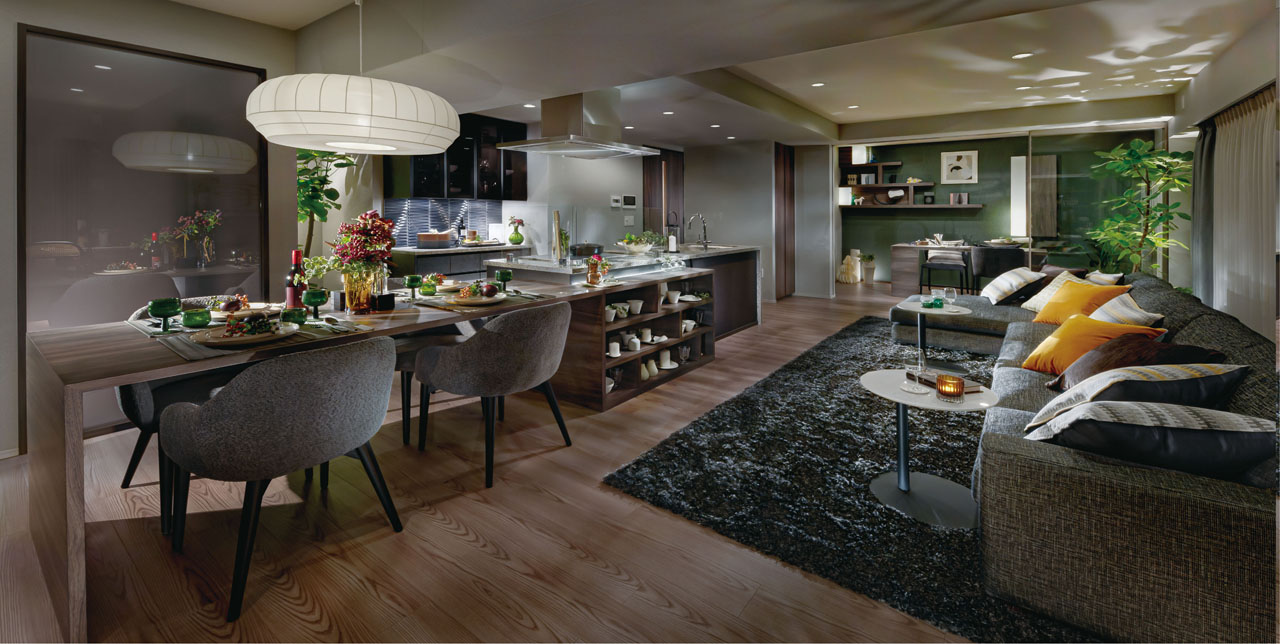 Living Dining Kitchen