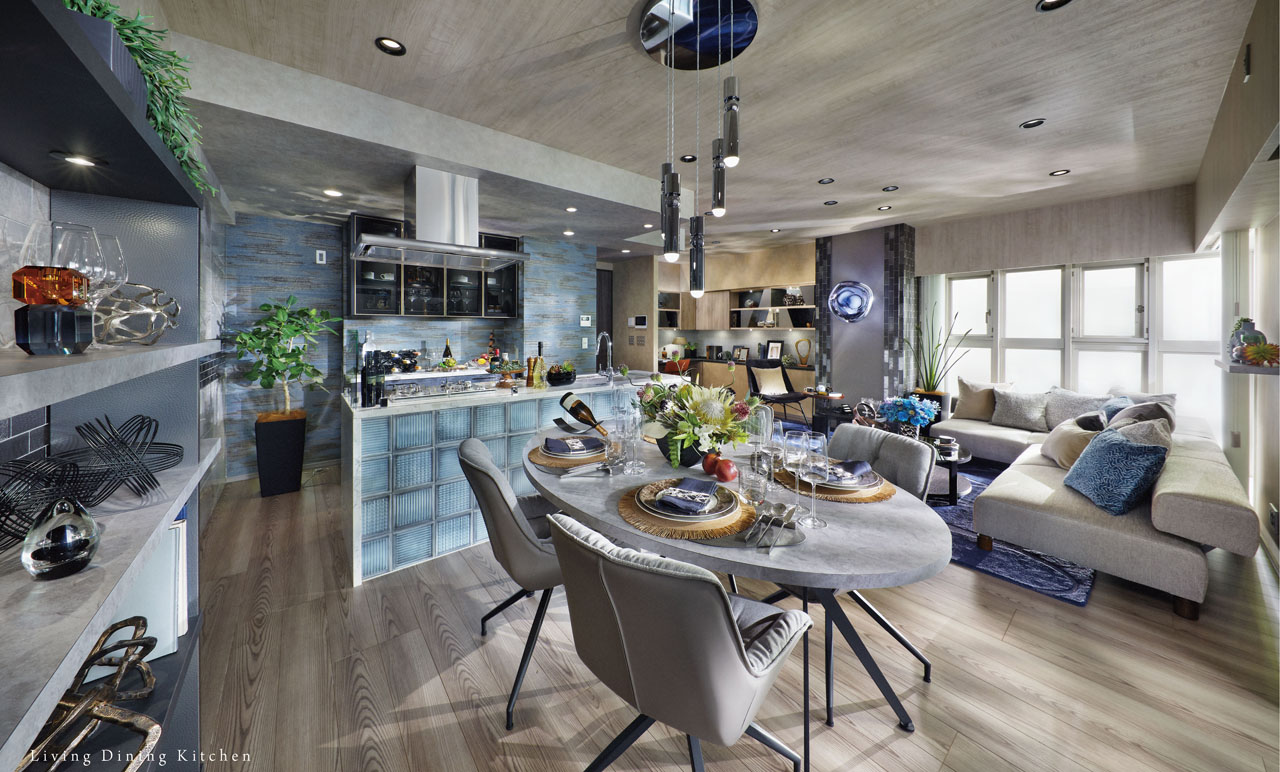 Living Dining Kitchen