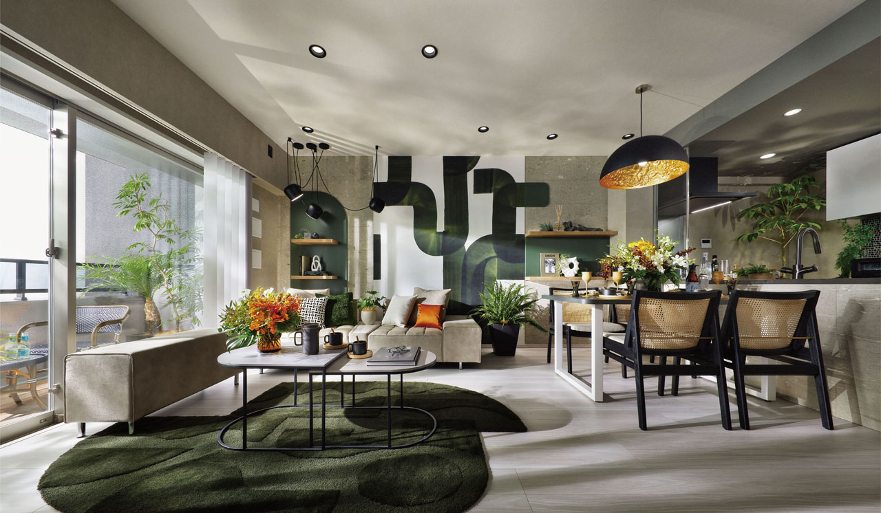 Living Dining Kitchen