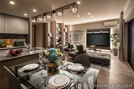 LIVING DINING KITCHEN