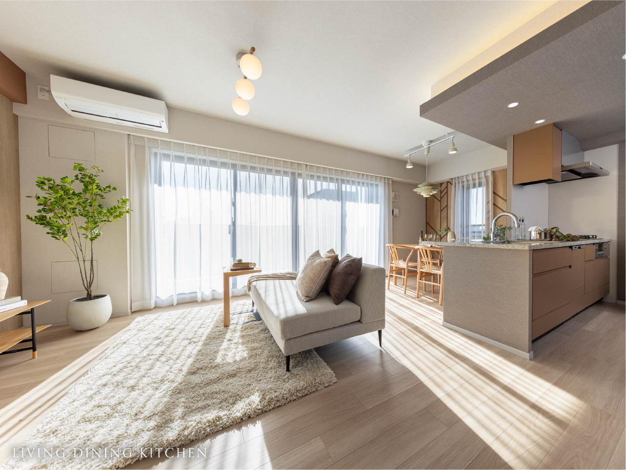 LIVING DINING KITCHEN