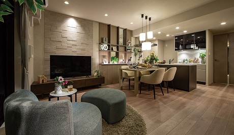 Living Dining Kitchen
