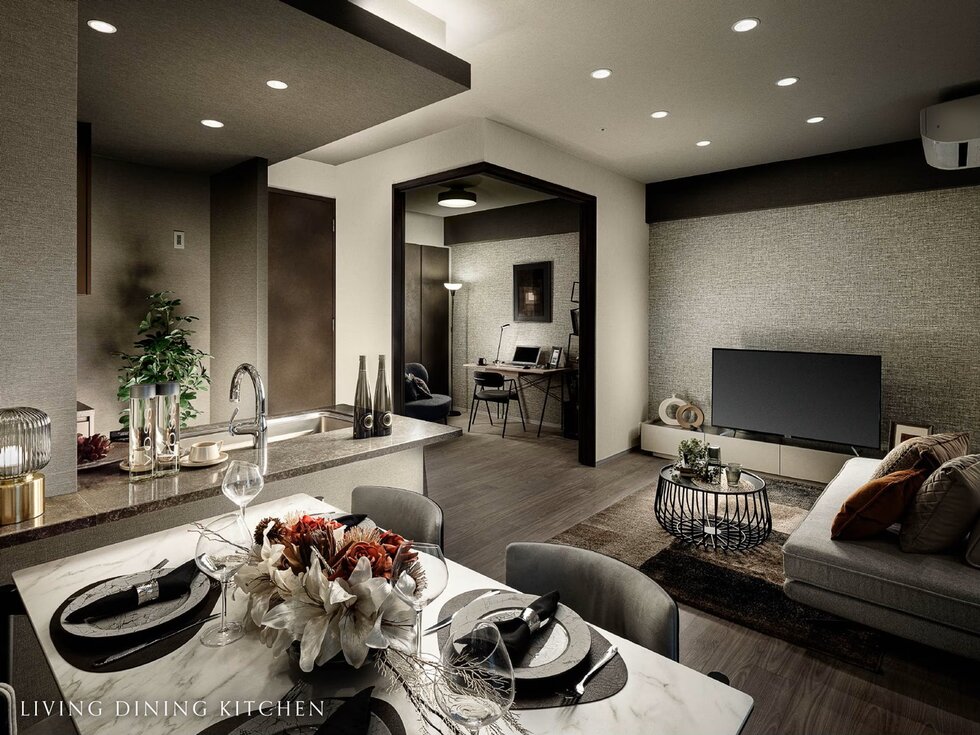 LIVING DINING KITCHEN