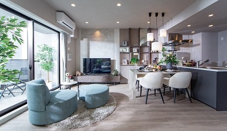 Living Dining Kitchen