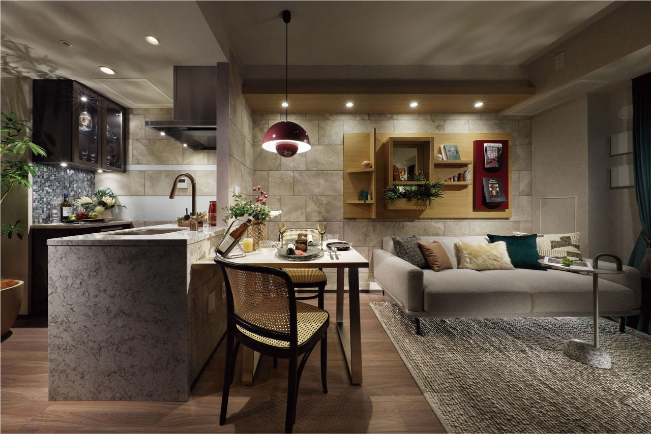 Living Dining Kitchen