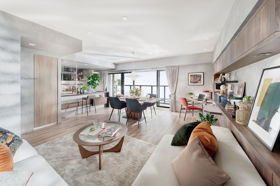 LIVING DINING KITCHEN