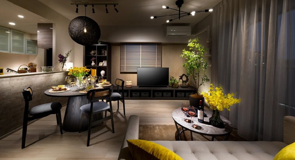 Living Dining Kitchen