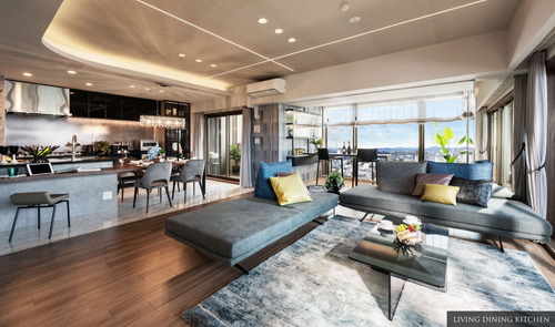 LIVING DINING KITCHEN