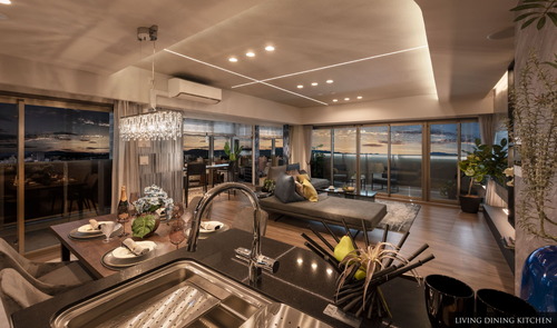 LIVING DINING KITCHEN