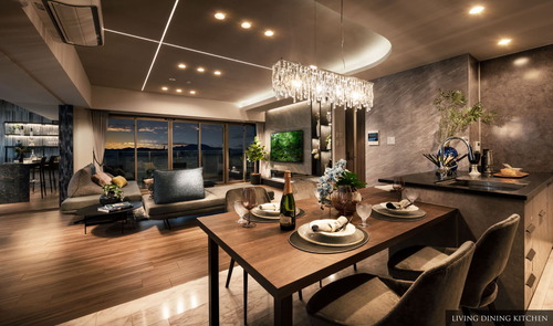 LIVING DINING KITCHEN