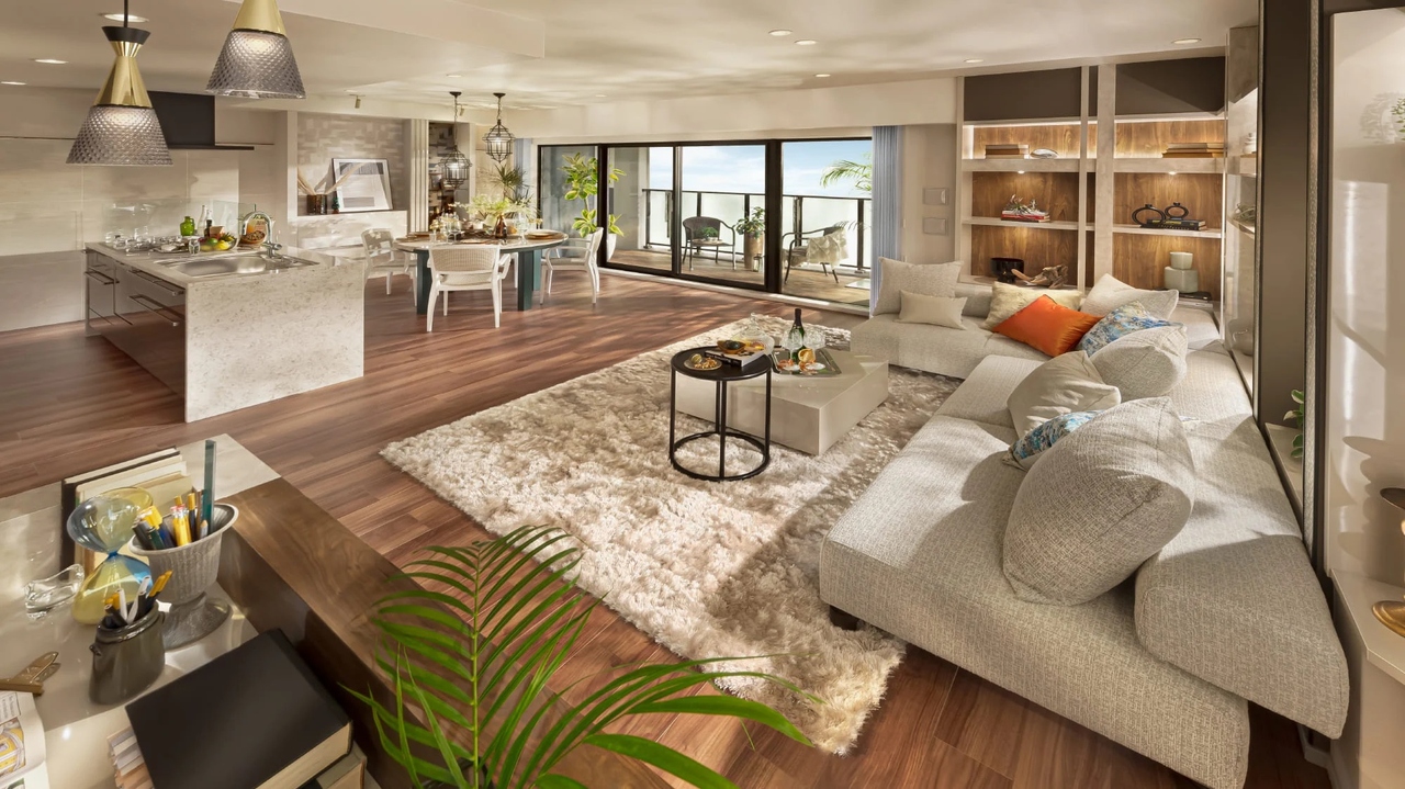 LIVING DINING KITCHEN