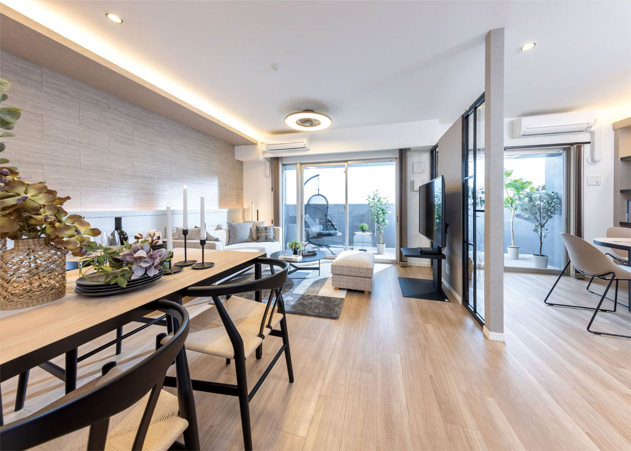 LIVING DINING KITCHEN