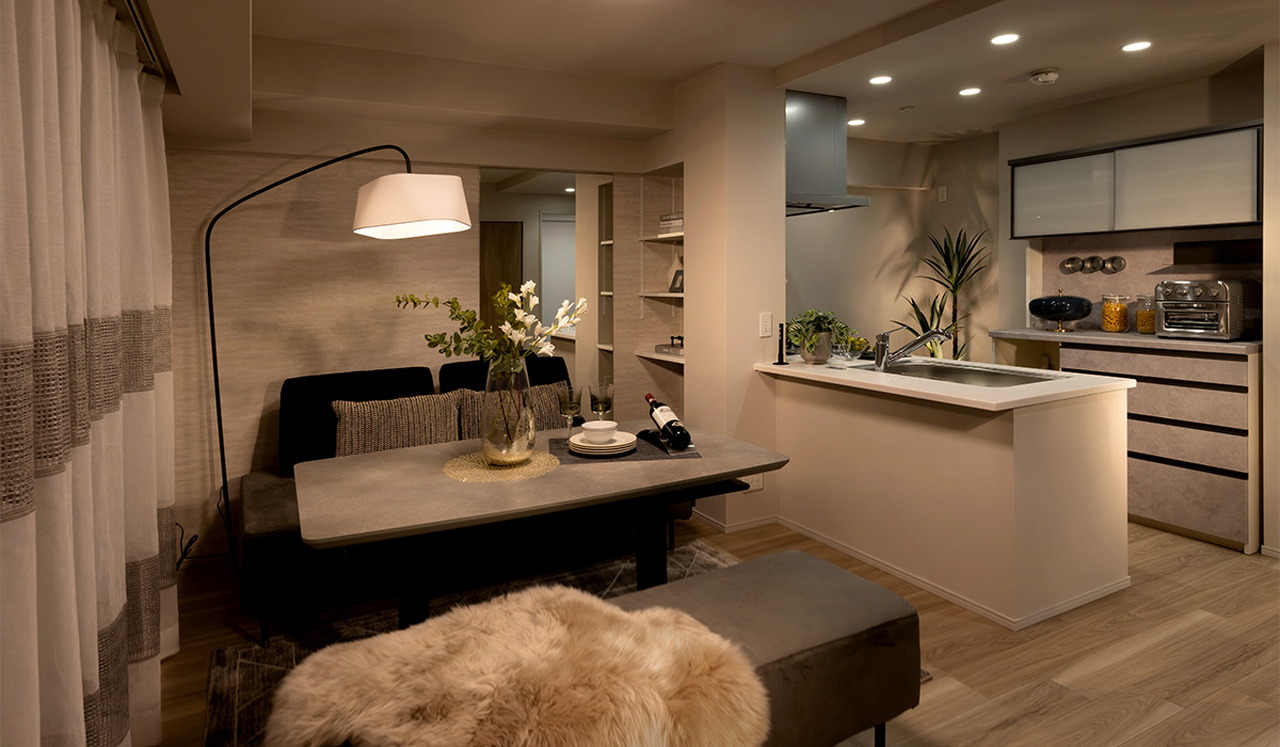 LIVING DINING KITCHEN