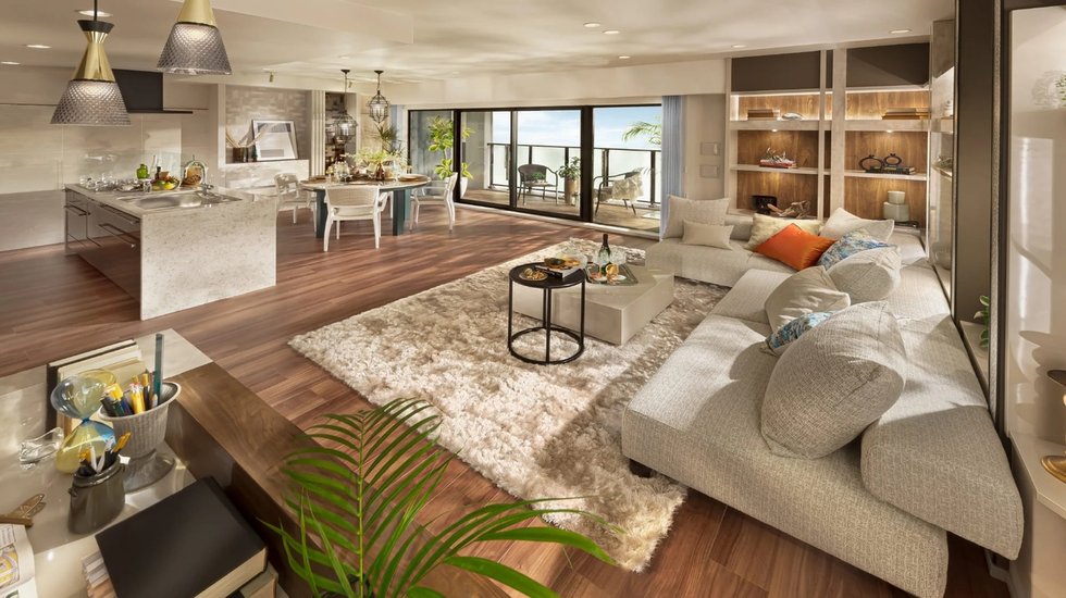 LIVING DINING KITCHEN