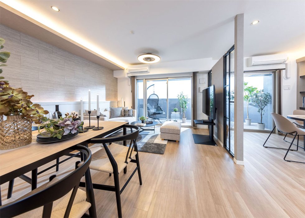 LIVING DINING KITCHEN