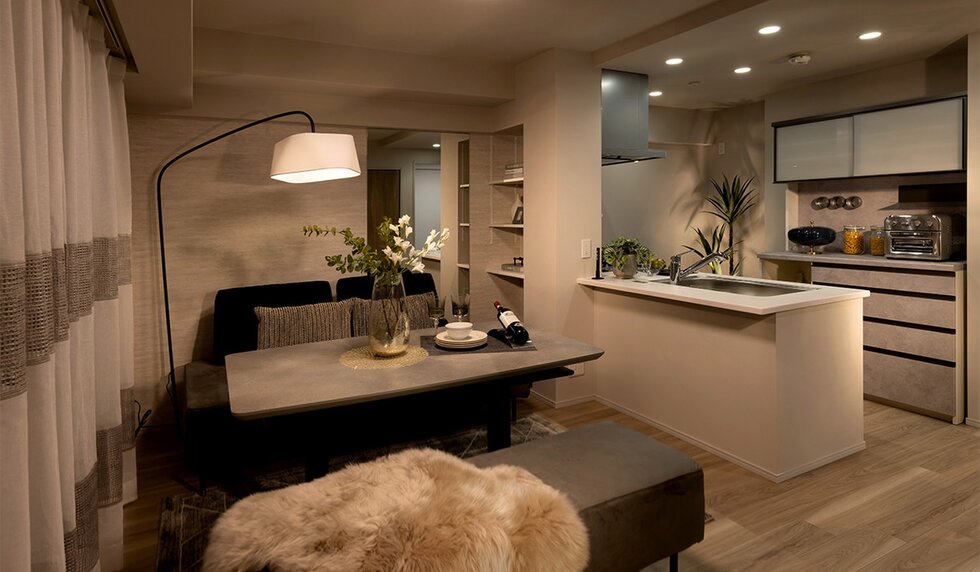 LIVING DINING KITCHEN