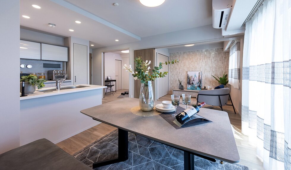 LIVING DINING KITCHEN