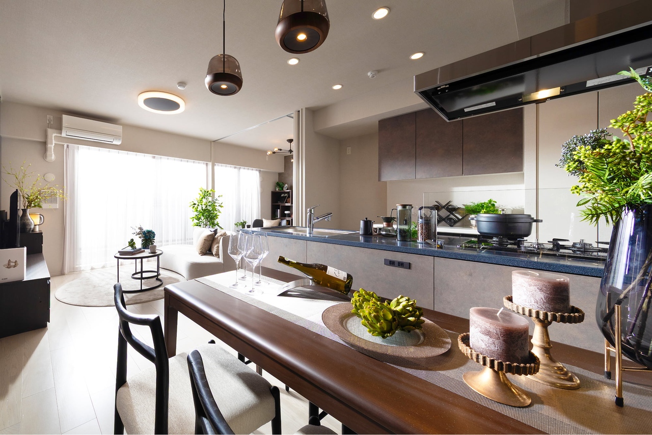 Living Dining Kitchen