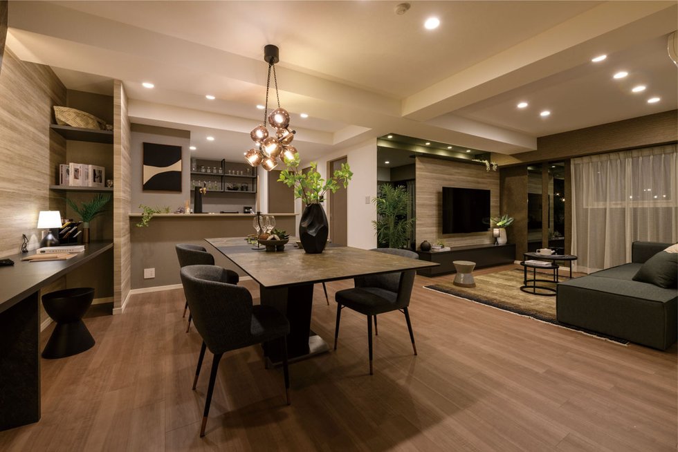 LIVING DINING KITCHEN